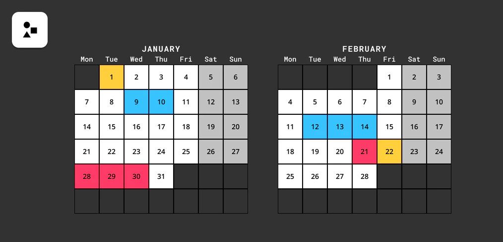 2019 Planning Calendar