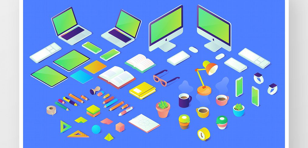 40 Free Isometric Figma illustrations