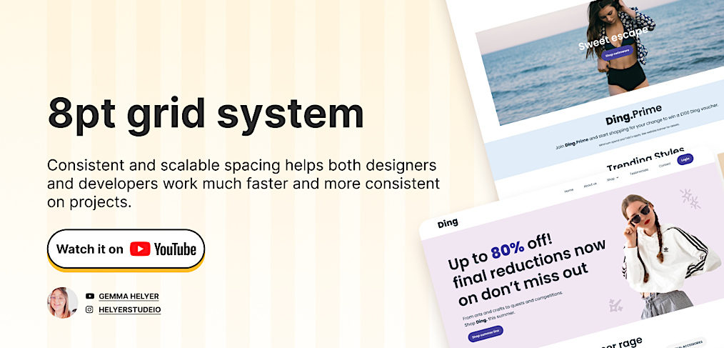 8pt Grid System Template for Figma
