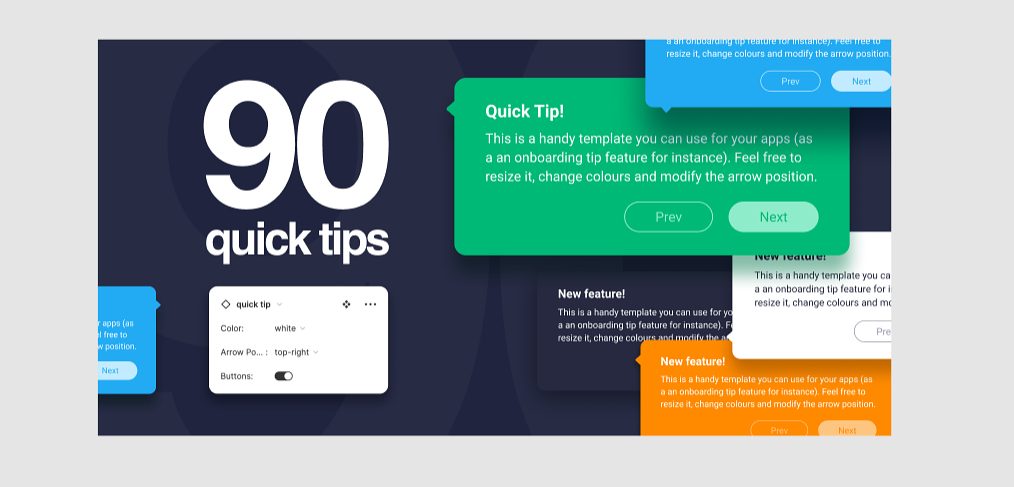 90 Free Figma Tooltips templates