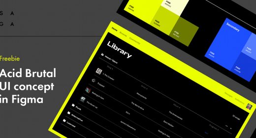 Acid Brutal - Music Figma UI kit