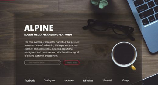 Alpine Figma website concept