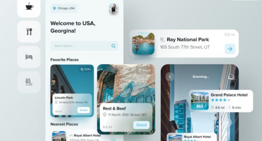 AR Figma travel app template