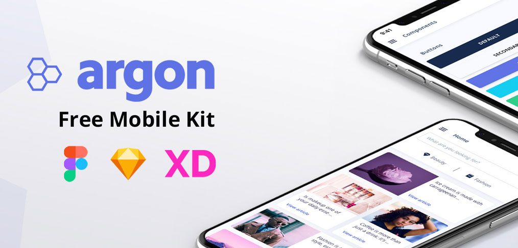 Argon - Free Figma mobile UI kit