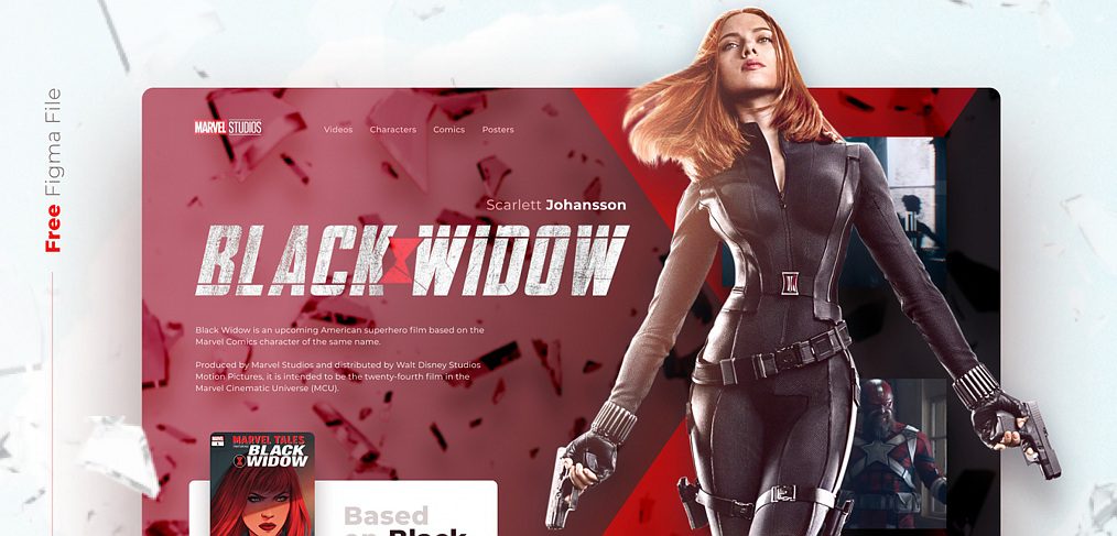 Black Widow website concept