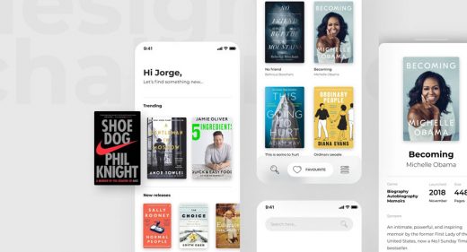 Book reading Figma app template