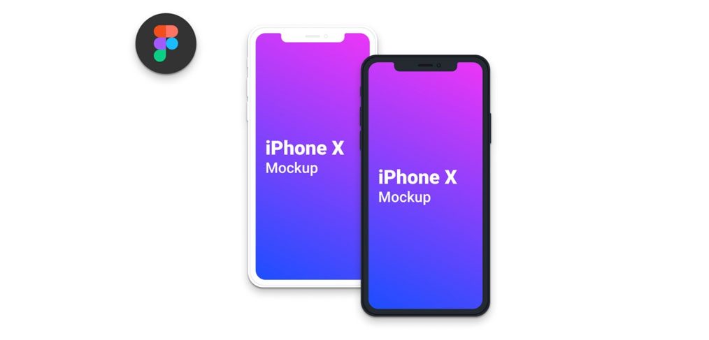 Clean iPhone X Figma mockups