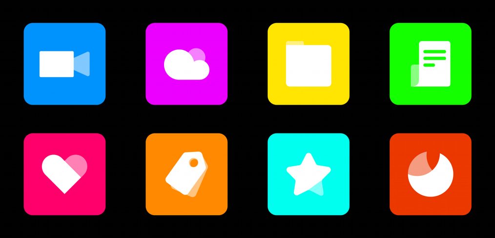 Colorful icons Figma freebie