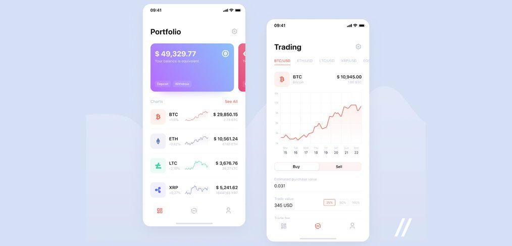 Crypto Figma app template