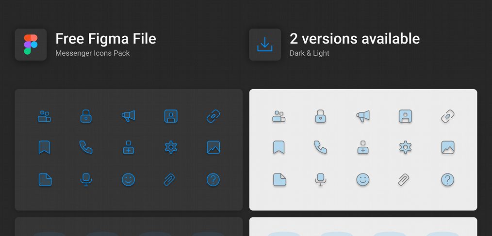 Dark & Light free Figma icons