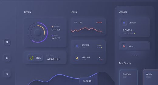 Dark Figma dashboard template