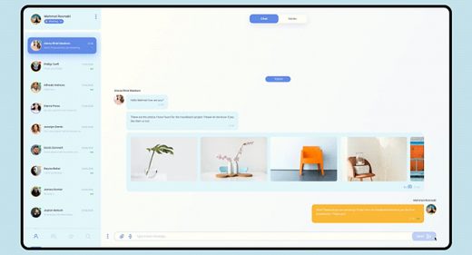 Desktop Chat app Figma UI screen