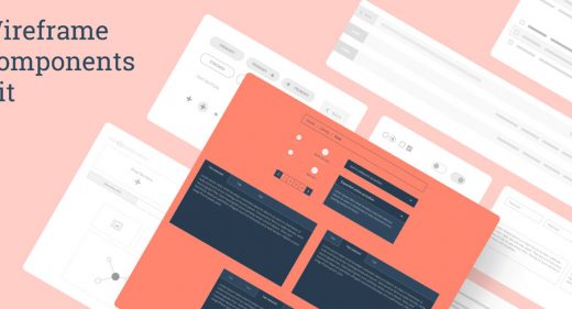 Desktop Wireframe Components Kit