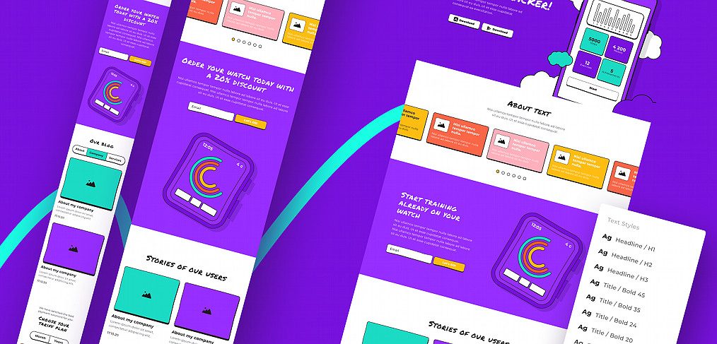 EasyFrame - Free Figma wireframe kit