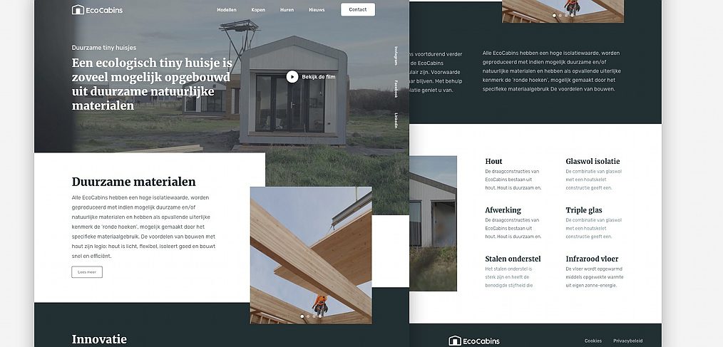 EcoCabins Figma landing page template