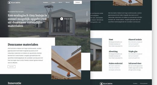 EcoCabins Figma landing page template