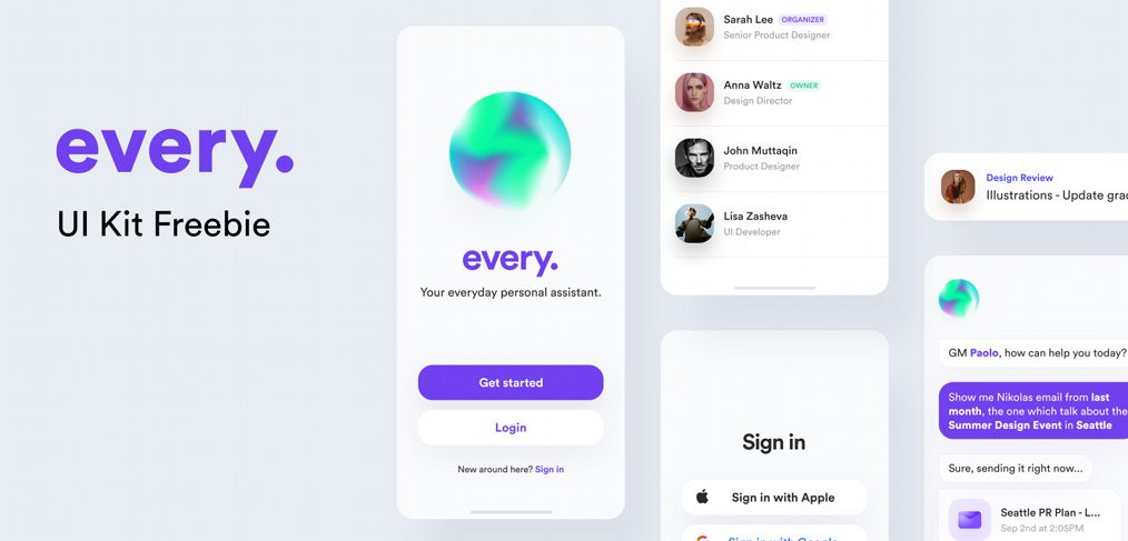 Every - Free Figma UI kit