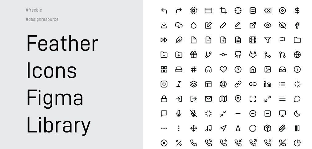 Feather icons - Free Figma icon set