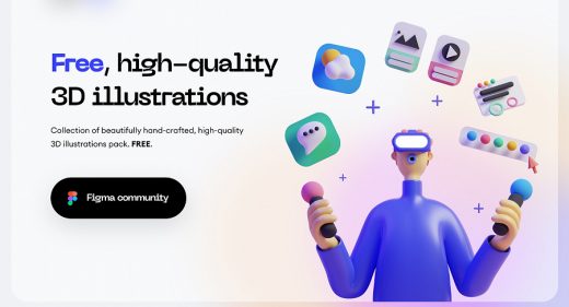 Figma 3D free illustration pack