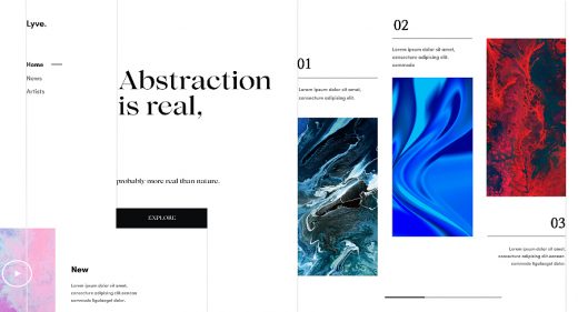 Figma abstract landing page