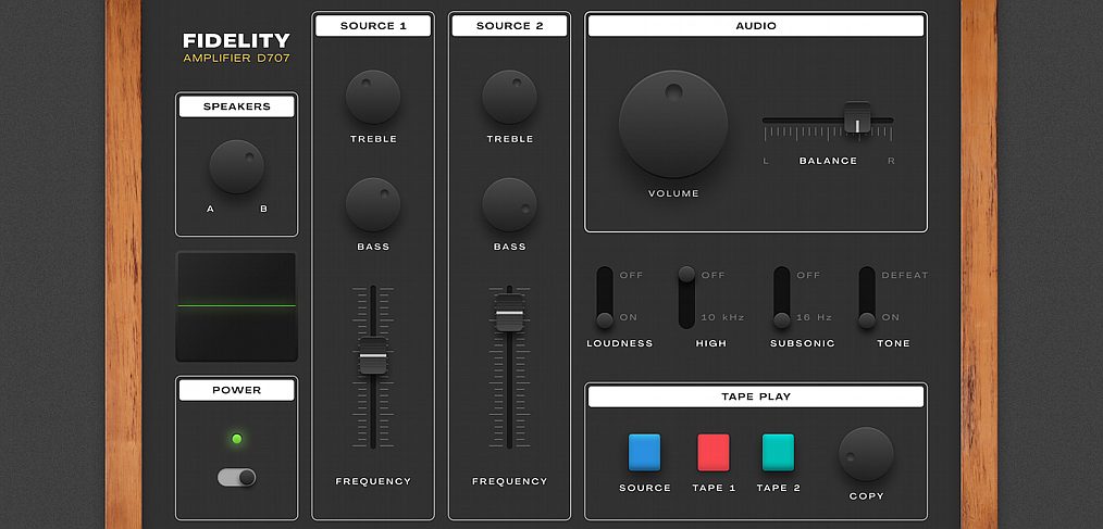 Figma audio controller illustration