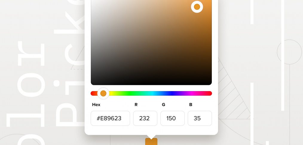 Figma color picker UI freebie