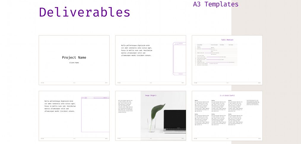 Figma deliverables template