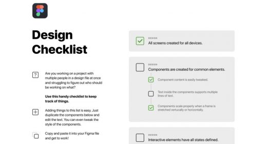 Figma Design Checklist