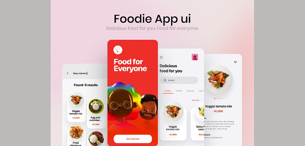 Figma food delivery app UI kit