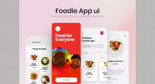 Figma food delivery app UI kit