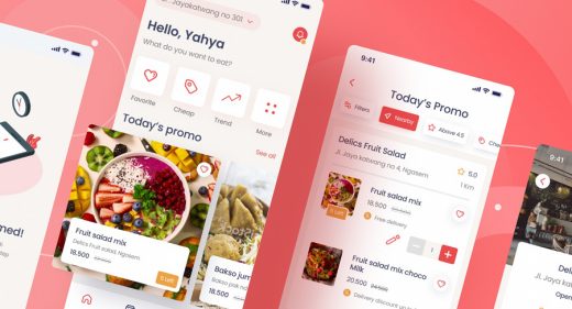 Figma food ordering app template