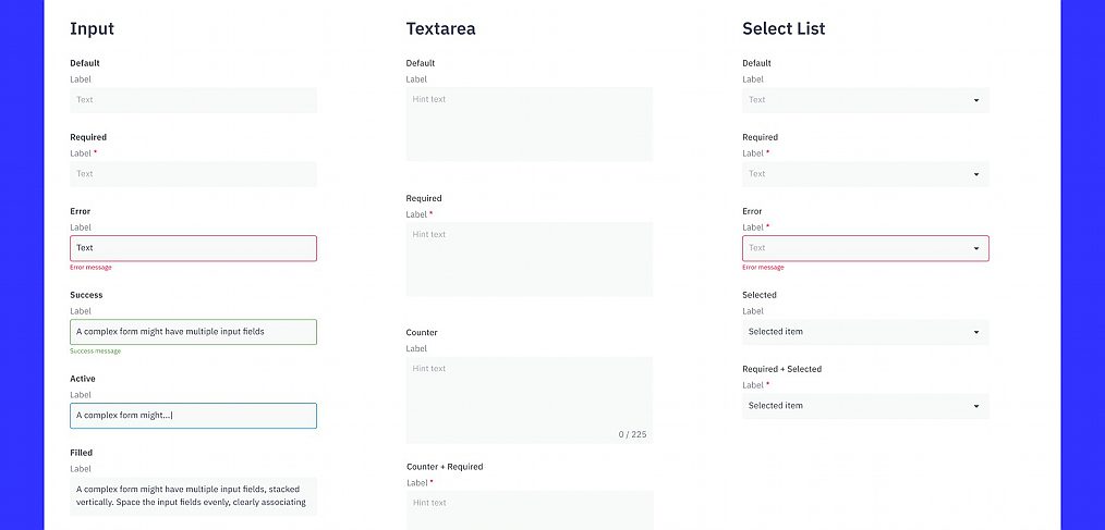 Figma form builder components