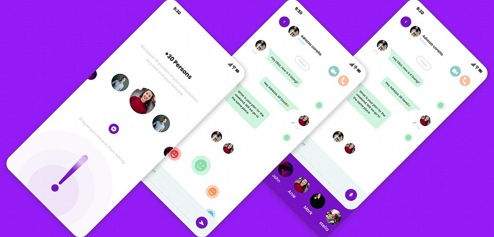 Figma free chat app concept