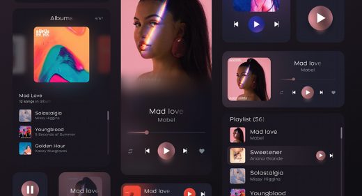 Figma Free Music player app