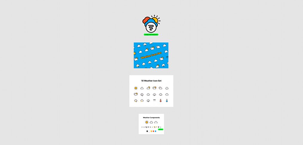 Figma free weather icon set