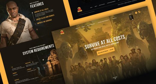 Figma Gaming landing page template