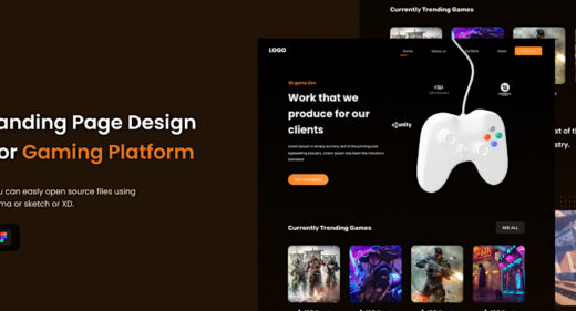 Figma gaming website template