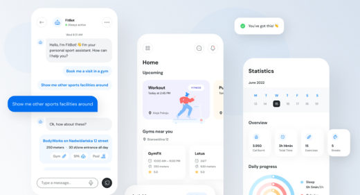 Figma gym chatbot concept