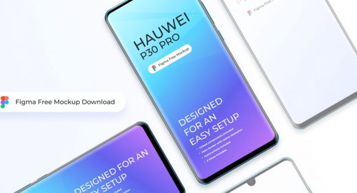 Figma Huawei P30 free mockup