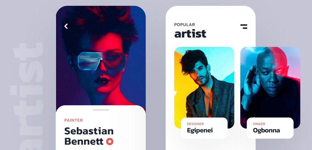 Figma Music app design concept