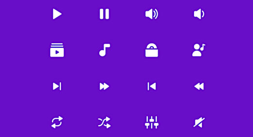 Figma music player icons