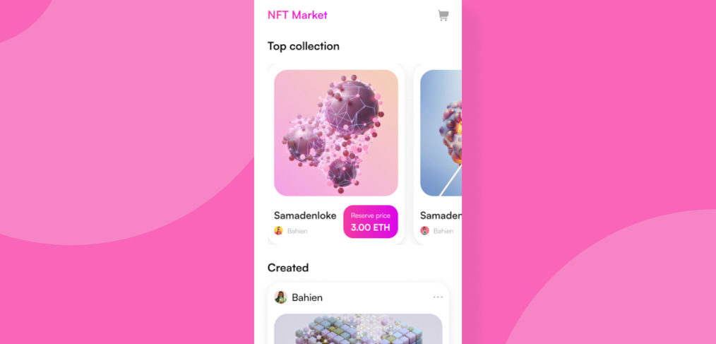 Figma NFT marketplace UI app