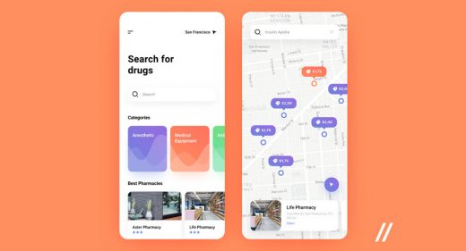 Figma Pharmacy app mobile concept