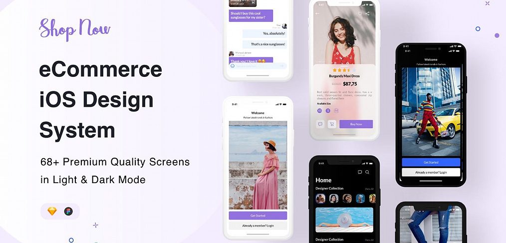 Figma Premium eCommerce iOS design system