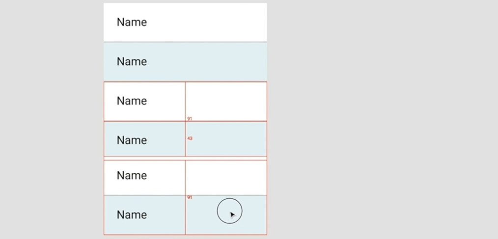 Figma table component