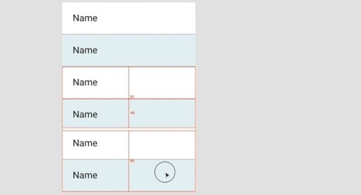 Figma table component