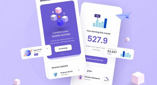 Finance app Figma concept