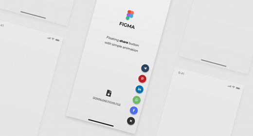 Floating Figma share button