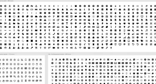 Font Awesome 5 Free Figma icon set