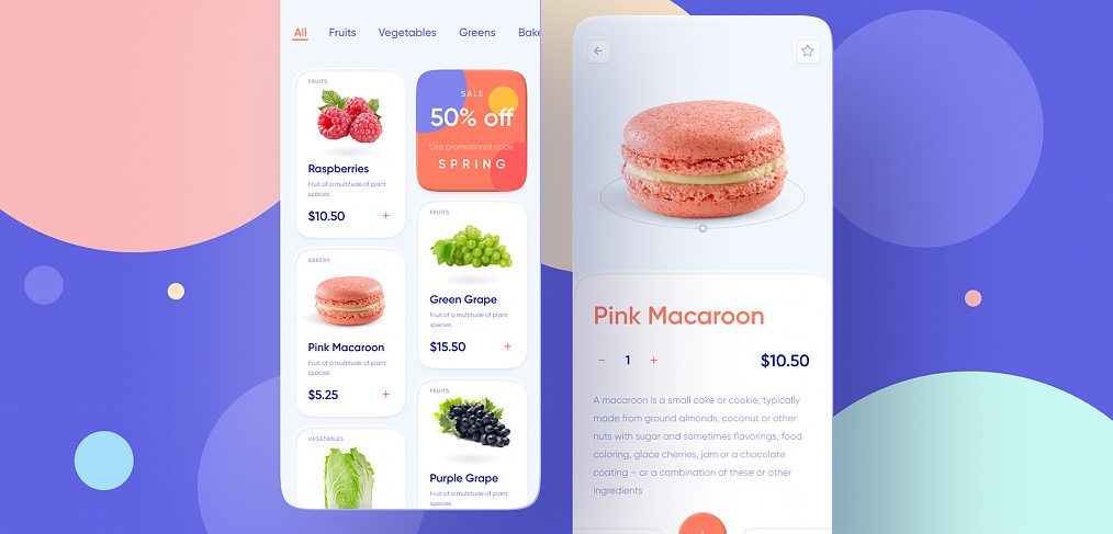 Foodstuffs Figma app template